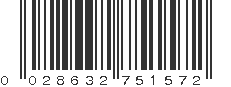 UPC 028632751572