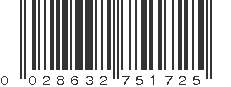 UPC 028632751725