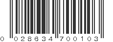 UPC 028634700103