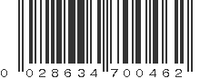 UPC 028634700462