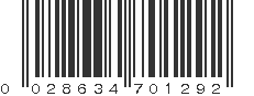 UPC 028634701292