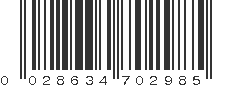 UPC 028634702985