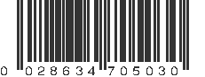 UPC 028634705030