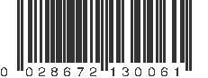 UPC 028672130061