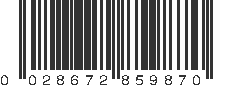 UPC 028672859870