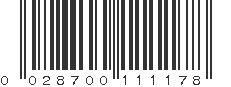 UPC 028700111178