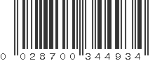 UPC 028700344934