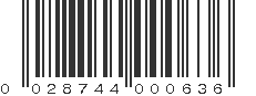 UPC 028744000636