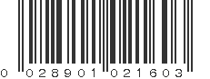 UPC 028901021603