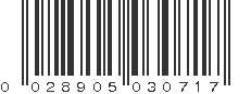 UPC 028905030717