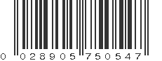 UPC 028905750547