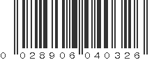 UPC 028906040326