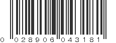 UPC 028906043181