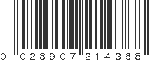 UPC 028907214368