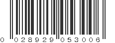 UPC 028929053006