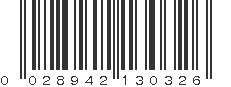 UPC 028942130326