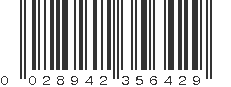 UPC 028942356429