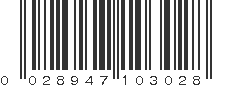 UPC 028947103028