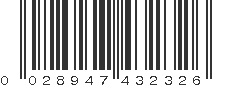 UPC 028947432326