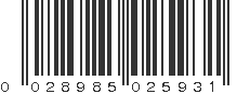 UPC 028985025931