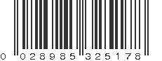 UPC 028985325178