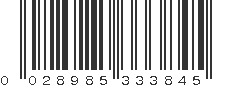 UPC 028985333845