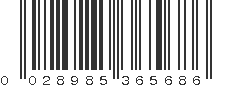 UPC 028985365686