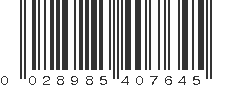 UPC 028985407645