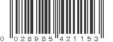 UPC 028985421153