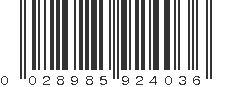 UPC 028985924036