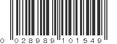 UPC 028989101549