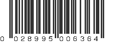 UPC 028995006364