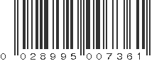 UPC 028995007361