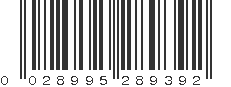 UPC 028995289392