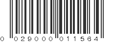 UPC 029000011564