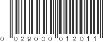 UPC 029000012011