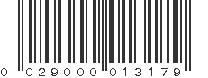 UPC 029000013179