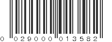 UPC 029000013582