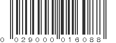 UPC 029000016088