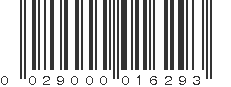 UPC 029000016293