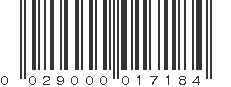 UPC 029000017184