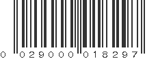 UPC 029000018297