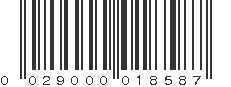 UPC 029000018587