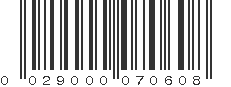 UPC 029000070608