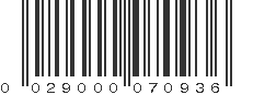 UPC 029000070936