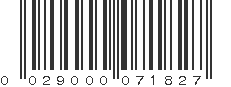 UPC 029000071827