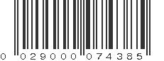 UPC 029000074385