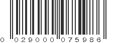 UPC 029000075986