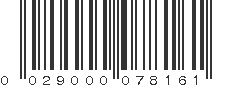 UPC 029000078161