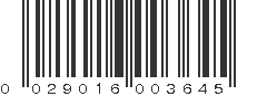 UPC 029016003645